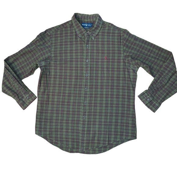 Ralph Lauren Men’s Multicolor Plaid Button Down Shirt Size XL‎ Long Sleeve - Picture 1 of 7